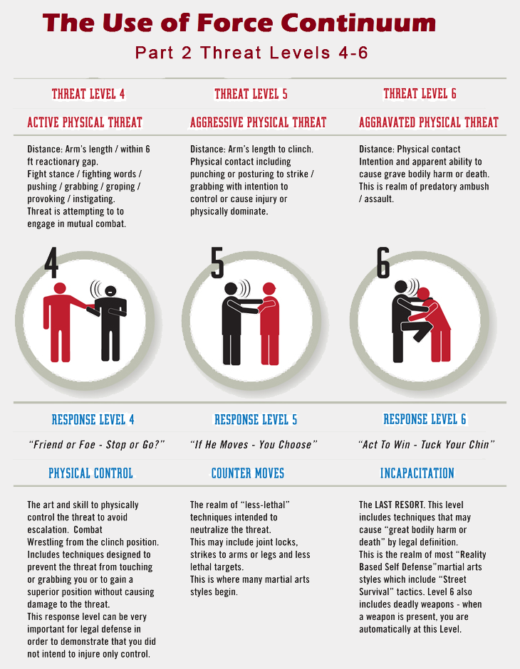 (Curso 7) The Use of Force Continuum Online Guard Cards